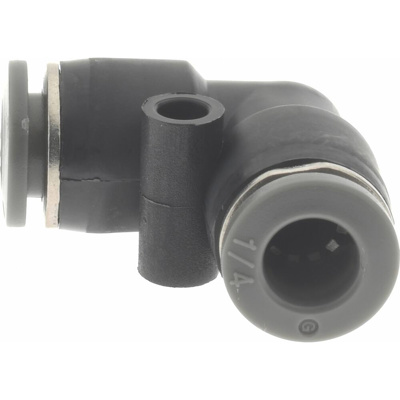 Push-To-Connect Tube to Tube Tube Fitting: Union Elbow, 1/4" OD