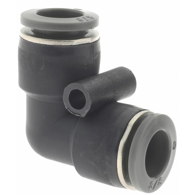 Push-To-Connect Tube to Tube Tube Fitting: Union Elbow, 3/8" OD