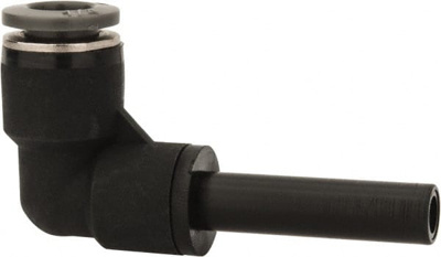 Push-To-Connect Tube to Stem Tube Fitting: Stem Elbow, 1/4" OD