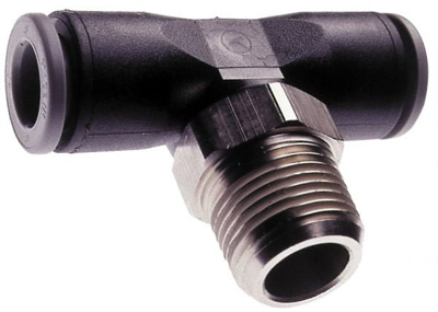 Push-To-Connect Tube to Male & Tube to Male NPT Tube Fitting: 1/8" Thread, 1/8" OD