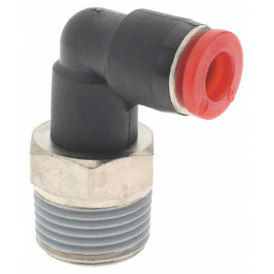 Push-To-Connect Tube to Male & Tube to Male BSPT Tube Fitting: 3/8" Thread