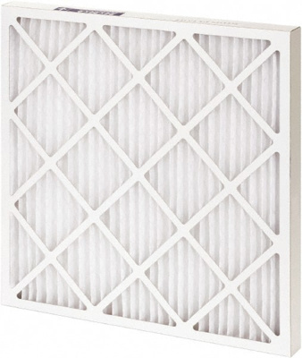 Pleated Air Filter: 16 x 25 x 1", MERV 10, 55% Efficiency, Wire-Backed Pleated