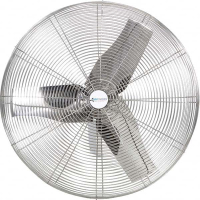 30" Blade, 1/4 hp, 8,800 Max CFM, Single Phase Food Service Non-Oscillating Wall Mounting Fan