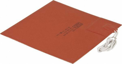 6" Long x 6" Wide, Square, Silicon Rubber, Standard Heat Blanket