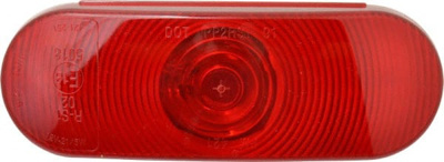 6-1/2" Long x 2-1/4" Wide, Red Lens & Reflector
