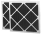 Pleated Air Filter: 24 x 24 x 4", MERV 8, 20% Efficiency, Wire-Backed Pleated