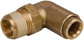 Push-To-Connect Tube to Male & Tube to Male NPT Tube Fitting: 3/8" Thread, 3/8" OD