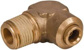 Push-To-Connect Tube to Male & Tube to Male NPT Tube Fitting: Male Elbow, 1/2" Thread, 3/8" OD