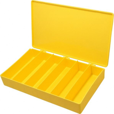 6 Compartment Yellow Small Parts Box