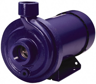 AC Straight Pump: 208 to 230/460V, 9.8/4.9A, 3 hp, 3 Phase, Cast Iron Housing, 316L Stainless Steel 
