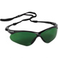 Safety Glass: Scratch-Resistant, Green Lenses, Full-Framed, UV Protection