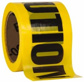 200' Long x 3" Wide Roll, Polyethylene, Black & Yellow Barricade Tape