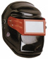 Welding Helmet: Black, Polycarbonate, Shade 10