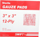 25 Qty 1 Pack 3" Long x 3" Wide, General Purpose Pad
