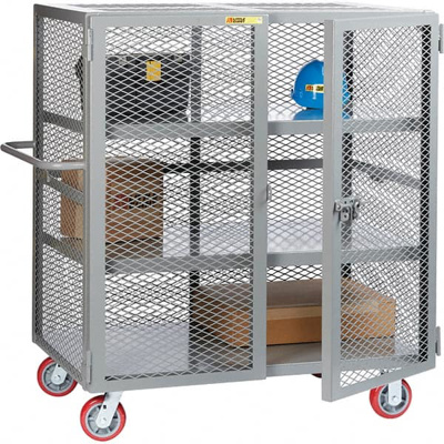 Lockers; Type: Heavy Duty Mesh Security Cabinet ; Number of Tiers: 3 ; Number of Doors: 1; 1.0 ; She
