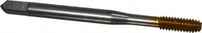 Thread Forming Tap: #8-32, UNC, 2B Class of Fit, Bottoming, High Speed Steel, TiN Finish