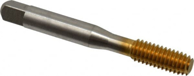 Thread Forming Tap: 5/16-18, UNC, 2B Class of Fit, Bottoming, High Speed Steel, TiN Finish