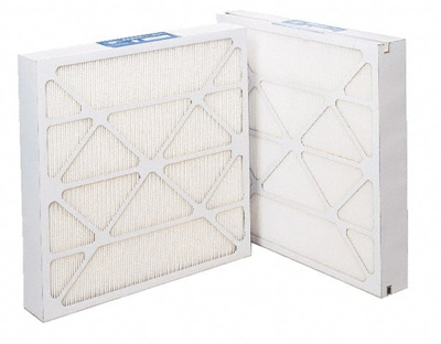 Pleated Air Filter: 24 x 24 x 4", MERV 11, 60 to 65% Efficiency, Wireless Pleated