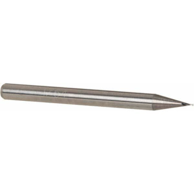 1/64", 1/32" LOC, 1/8" Shank Diam, 1-1/2" OAL, 2 Flute, Solid Carbide Square End Mill