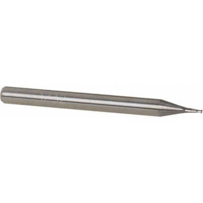 1/32", 1/16" LOC, 1/8" Shank Diam, 1-1/2" OAL, 2 Flute, Solid Carbide Square End Mill