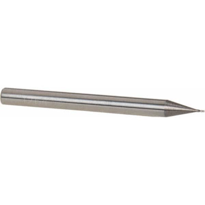 1/64", 1/32" LOC, 1/8" Shank Diam, 1-1/2" OAL, 4 Flute, Solid Carbide Square End Mill