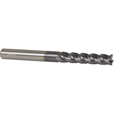 3/8" Diam 4-Flute 40&deg; Solid Carbide Square Roughing & Finishing End Mill