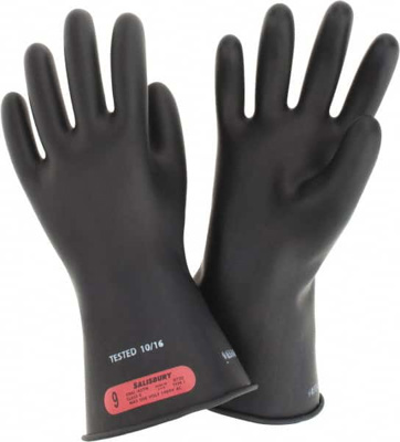 Class 0, Size L (9), 11" Long, Rubber Lineman's Glove