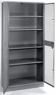 4 Shelf Visible Storage Cabinet
