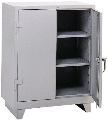 2 Shelf Locking Storage Cabinet