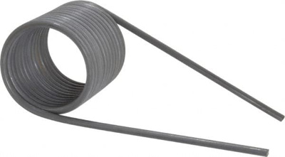 360&deg; Deflection Angle, 1.755" OD, 0.135" Wire Diam, 12-1/2 Coils, Torsion Spring