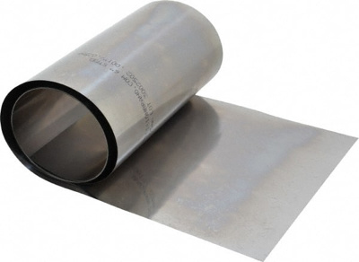 Shim Stock: 0.001'' Thick, 100'' Long, 6" Wide, 1010 Low Carbon Steel