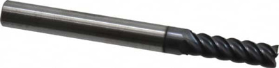 7/32", 3/4" LOC, 1/4" Shank Diam, 2-1/2" OAL, 5 Flute, Solid Carbide Square End Mill