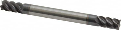 3/16", 5/16" LOC, 3/16" Shank Diam, 2" OAL, 5 Flute, Solid Carbide Square End Mill