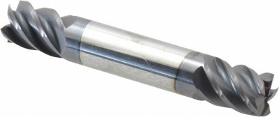 7/16", 9/16" LOC, 7/16" Shank Diam, 2-3/4" OAL, 5 Flute, Solid Carbide Square End Mill
