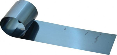 Shim Stock: 0.003'' Thick, 50'' Long, 3" Wide, 1095 High Carbon,Blue Tempered Spring Steel