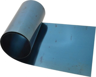 Shim Stock: 0.005'' Thick, 50'' Long, 6" Wide, 1095 High Carbon,Blue Tempered Spring Steel