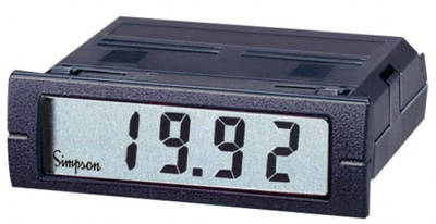 3-1/2 Digits, Digital LCD, DC mV, Panel Meter
