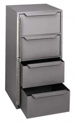 4 Drawer Small Parts Lockable Storage Cabinet
