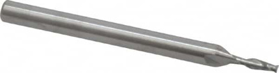 1/16", 3/16" LOC, 1/8" Shank Diam, 1-1/2" OAL, 2 Flute, Solid Carbide Square End Mill