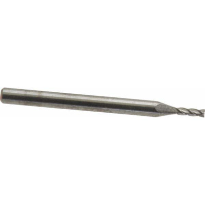 1/16", 3/16" LOC, 1/8" Shank Diam, 1-1/2" OAL, 4 Flute, Solid Carbide Square End Mill