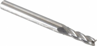 5/32", 9/16" LOC, 3/16" Shank Diam, 2" OAL, 4 Flute, Solid Carbide Square End Mill