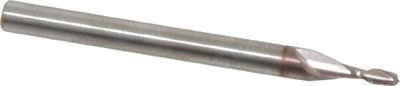1/16", 3/16" LOC, 1/8" Shank Diam, 1-1/2" OAL, 2 Flute, Solid Carbide Square End Mill