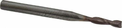 3/32", 3/8" LOC, 1/8" Shank Diam, 1-1/2" OAL, 2 Flute, Solid Carbide Square End Mill