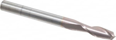 3/16", 9/16" LOC, 3/16" Shank Diam, 2" OAL, 2 Flute, Solid Carbide Square End Mill