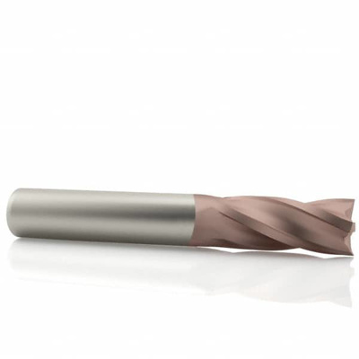 5/8", 1-1/4" LOC, 5/8" Shank Diam, 3-1/2" OAL, 4 Flute, Solid Carbide Square End Mill