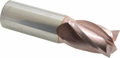 1", 1-1/2" LOC, 1" Shank Diam, 4" OAL, 4 Flute, Solid Carbide Square End Mill