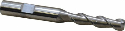 5/16", 1-3/8" LOC, 3/8" Shank Diam, 3-1/8" OAL, 2 Flute, Solid Carbide Square End Mill