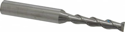 1/4", 1-1/4" LOC, 3/8" Shank Diam, 3-1/16" OAL, 2 Flute, Solid Carbide Square End Mill