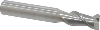 3/8", 3/4" LOC, 3/8" Shank Diam, 2-1/2" OAL, 2 Flute, Solid Carbide Square End Mill