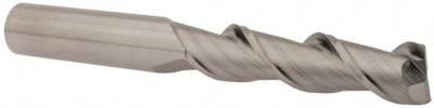 1/2", 2" LOC, 1/2" Shank Diam, 4" OAL, 2 Flute, Solid Carbide Square End Mill